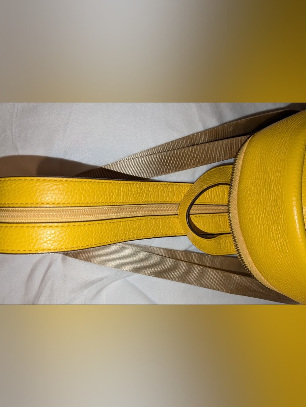 MICHAEL KORS ERIN SMALL CONVERTIBLE BACKPACK YELLOW EUC - Picture 5 of 15